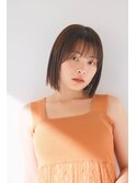 シンプル切りっぱなしボブ/新宿/新宿駅