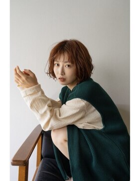 レコバイスニップ(Reco by snip) ボブ/オレンジ系カラー