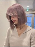 イメチェンボブ美髪ワイドバング顔周りレイヤーカット