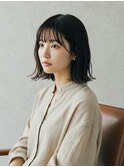 イメチェン/美髪/外ハネボブ/ワイドバング/髪質改善/縮毛矯正