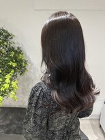 サルファ ヘアデザイン 名古屋 丸の内(S.ALPHA HAIR DESIGN)&nbsp;グレージュ切りっぱなしボブ前髪ありミニボブミルクティベージュ