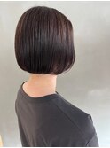 シンプルまるみミニボブ