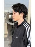 20代30代メンズスパイラルパーマワイルドオシャレ感