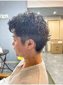 スパイキーショート×パーマ