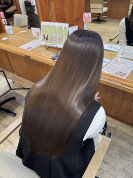 ジル フラン 吉田店(JILL franc)の写真/【吉田】本格髪質改善トリートメントでダメージを受けた髪を芯から修復◎思わず触りたくなるような質感に♪