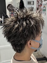 オーシャントーキョー 渋谷(OCEAN TOKYO)&nbsp;短髪ハイライト刈り上げショートアップバングスパイキーショート