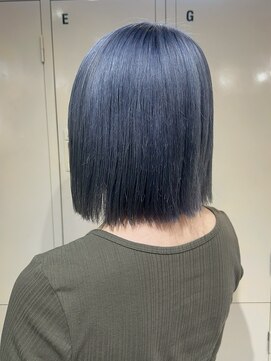 デート 下北沢(DATE) 下北沢タッセルボブ切りっぱなしボブダブルカラーワンブリーチ◆