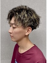 ステイジー(STAYG)&nbsp;メンズハイライト×ツイストスパイラルパーマ