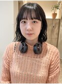 ボブパーマ/ニュアンスパーマ/外はねボブ/似合わせカット