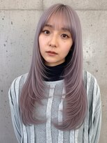 ドロシー(dorothy) ラベンダーアッシュ ロングレイヤー ハッシュカット