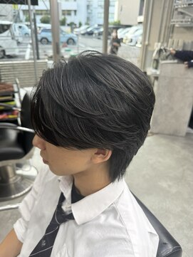 ルートバイドット 町田店(root by dot.) メンズセンターパート×毛流れパーマ