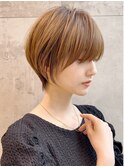 ショートボブ髪型30代40代50代前髪あり前髪無し面長丸顔【西村ss