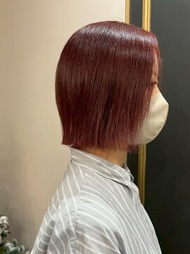 ドクターズサロン レラパール 切りっぱなしボブ/ラベンダー/カッパーブラウン/大人かわいい