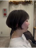 美シルエット丸みショート