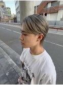 【韓国系マッシュウルフ】×【シルバーグレージュ】