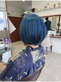 ブリーチカラー【アクアブルー】
