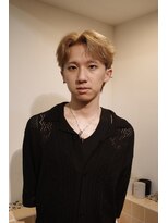 ディスデイバイネルケ 立川(Thisday by nelke)&nbsp;センターパートマッシュ立川ミルクティーベージュメンズ