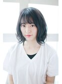 ダークマットゆるはねボブ[横浜美容室30代40代50代]