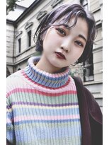 チックタック モーガン エアライン(TICK-TOCK MORGAN airline)&nbsp;【TICK-TOCK MORGAN】ハイトーンパープルアッシュショートボブ