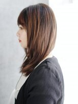 ヘアメイク ナル(hair make nalu) 透け感バングのナチュラルレイヤー