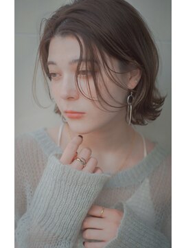 レジュアル(RESSUAL) くすみブルー グレーベージュ グレージュ ニュアンスカラー