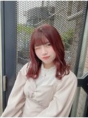 【salon de MiLK 原宿】ミディアム×ピーチピンク