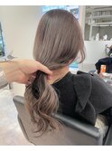 インナーカラー/ベージュ/くすみベージュ