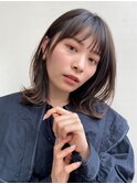 ニュアンスカラーヘルシースタイルエアストレートミディ
