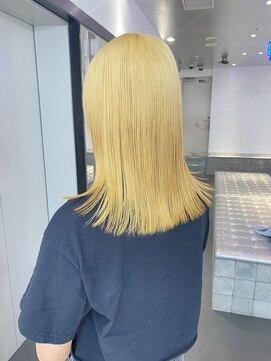 ゲーム 原宿店(GAME) ダブルカラー/ケアブリーチ/ミルクティーベージュ/ウルフ/原宿