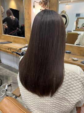 ニューラインギンザ(New-Line 銀座) ★廣中優奈★20代30代柔らかセミロング　ラベンダーブラウン