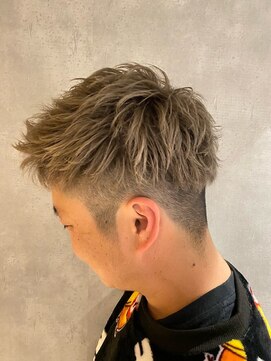 アイディール 心斎橋店(:ideal) ケアブリーチ、ダブルカラー、メンズカット