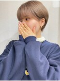 耳掛けショート / ベージュ