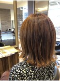大人の外ハネスタイル