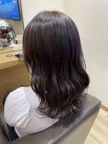 ラファンス 栗林店(LaFENCE)&nbsp;ツヤ髪セミロング/ニュアンスカラー/暗髪/秋冬/大人ガーリー