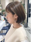 大人ショートボブ/ひし形/脱白髪染め/髪質改善30代40代50代