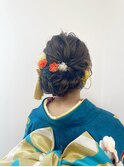 成人式ヘアー　まとめ髪スタイル