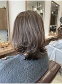 ミディアムレイヤーくびれヘアレイヤーボブくびれミディ恵比寿