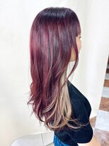 ビューティーサロン カワチ 中庄駅前店(Beauty Salon KAWACHI)&nbsp;ピンクにチラ見せミルクティー♪