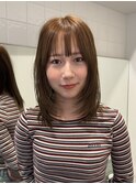 新宿顔周りレイヤーシャギーレイヤー韓国ヘアセミディ/艶髪/美髪