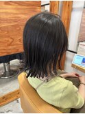 【外ハネボブ】【切りっぱなし】【ウェット】