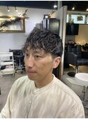 ウルフアッシュブラックカルマパーマベリーショート