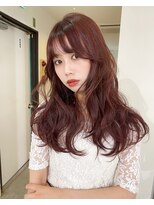 ニコフクオカヘアーメイク(NIKO Fukuoka Hair Make)&nbsp;【NIKO】ブリーチなしダブルカラー.ブリーチなしレッド