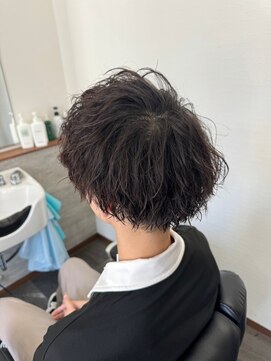 エイト(AITE) カルマパーマ/ベリーショート/ダークアッシュ/ニュアンスパーマ