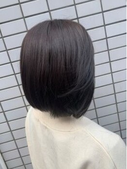 カットサロン風の写真/【リピーター多数】ノンジアミントリートメント導入！カラーをあきらめていた方でも◎ダメージレスな艶髪へ