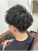 韓国マッシュスペインカールスパイキーショート〈理容室〉西川口