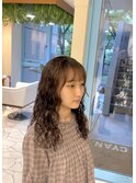 根本からの細かめパーマ