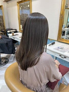 ロンドアベニール 北千住(Lond avenir) ウェーブミディアムメルティカラー×レイヤーカット韓国[北千住]