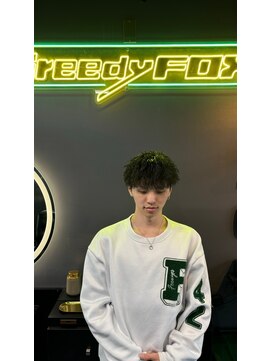 グリーディーフォックス 三軒茶屋(GreedyFOX) 波巻き/マッシュパーマ/ウルフ/ハイライト<理容室>