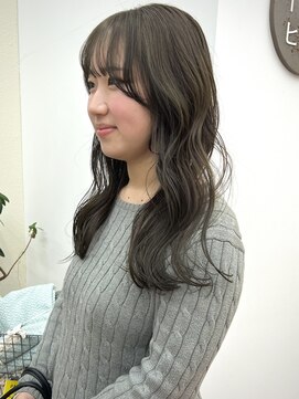パークレーン アイス イヴェン(park lane ICI yeven) ブリーチなしオリーブグレージュ春カラーダブルカラー透明感YUKI