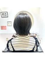 トッカ 浅草店(tocca)&nbsp;【山上】レイヤーボブ×カーキベージュ◇